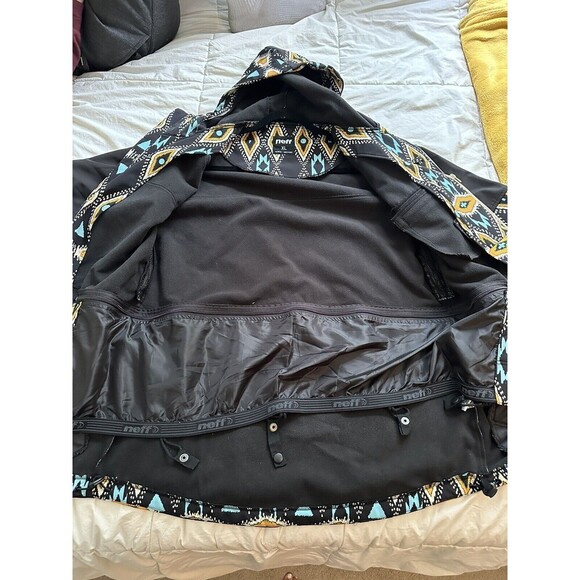 Neff Mens Tribal Softshell Jacket Extra Large Black - Picture 8 of 10